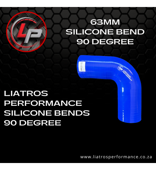 63mm Silicone Bend 90 Degree