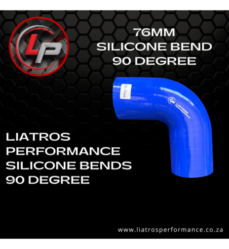 76mm Silicone Bend 90 Degree