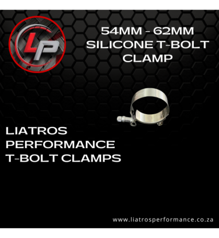 54mm-62mm Silicone Clamp T Bolt