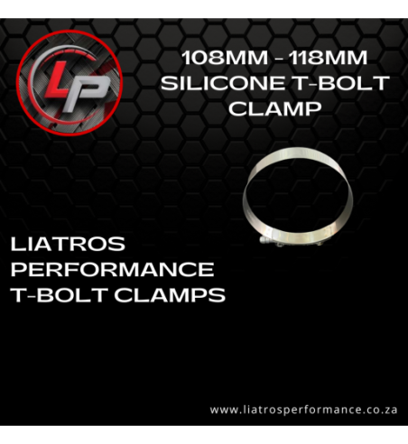 108mm-118mm Silicone Clamp T Bolt