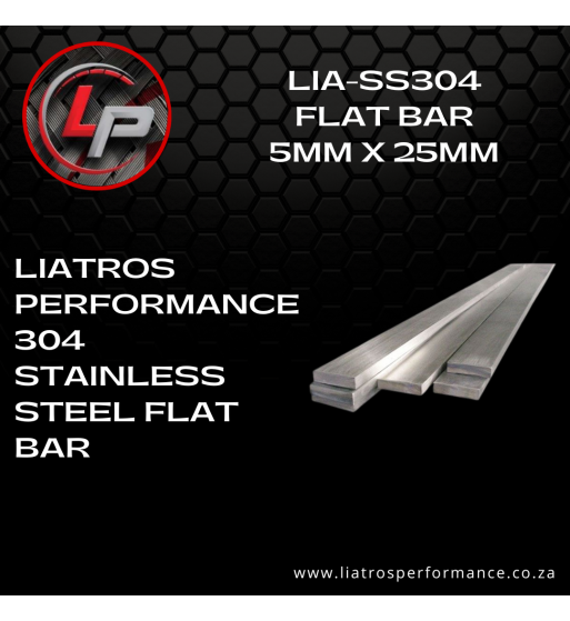 LIA SS304 5MM X 25MM FLAT BARS