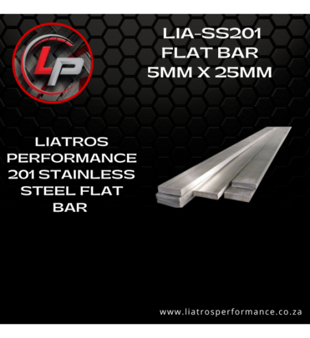 LIA SS201 5MM X 25MM FLAT BARS