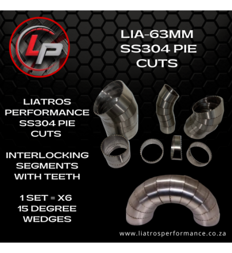 2.5'' 63MM SS304 PIE CUT SET