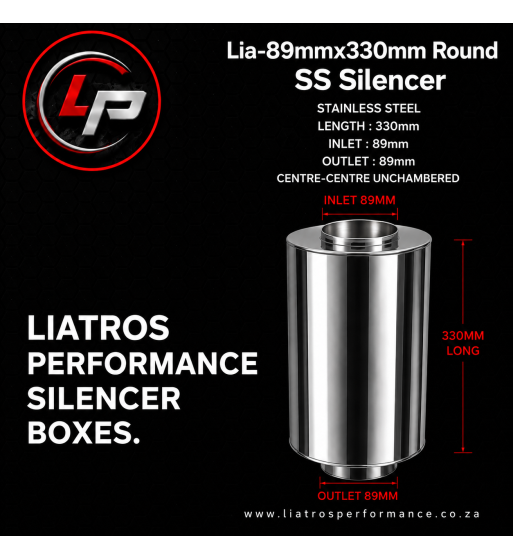LIA-89MMX330MM ROUND SILENCER BOX