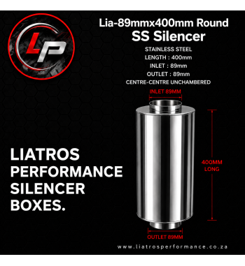 LIA-89MMX400MM ROUND SILENCER BOX