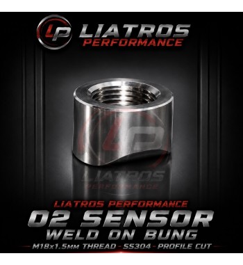 02 SENSOR WELD ON BUNG PROFILE CUT SS304 M18X1.5MM THREAD