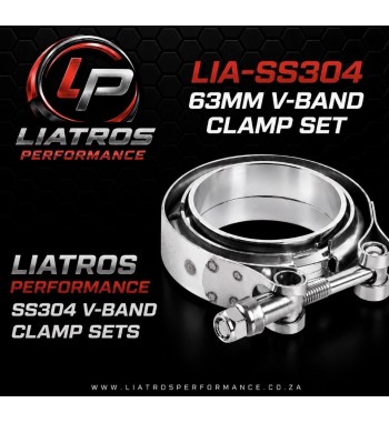 2.5" - 63mm V-Band Clamp SET SS304