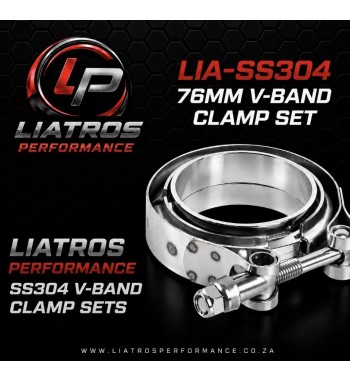 3" - 76mm V-Band Clamp SET SS304