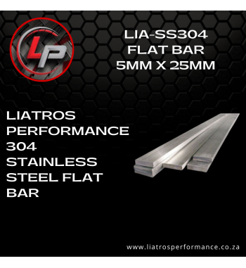 LIA SS304 5MM X 25MM FLAT BARS