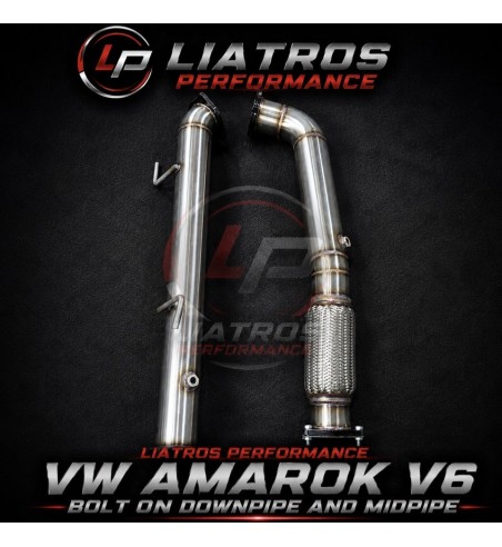 VW AMAROK V6 DOWNPIPE AND MIDPIPE