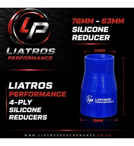 76mm-63mm SILICONE STRAIGHT REDUCER