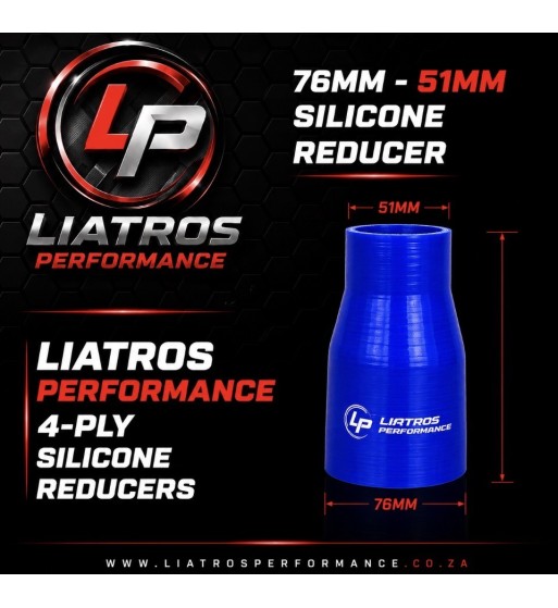 76mm-51mm SILICONE STRAIGHT REDUCER