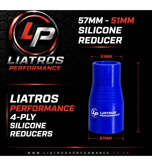 57mm-51mm SILICONE STRAIGHT REDUCER