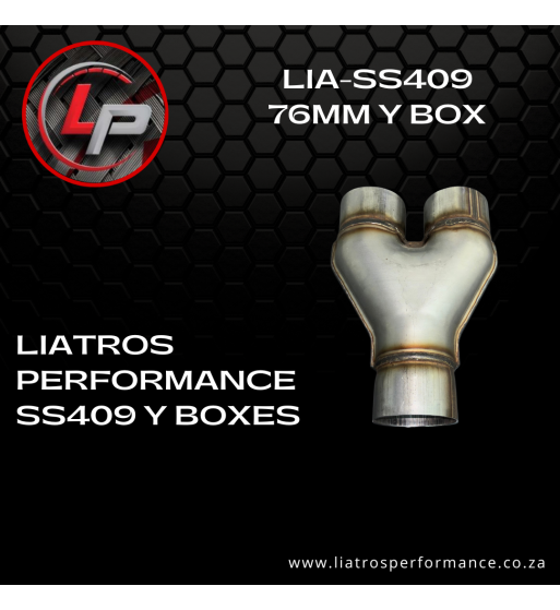 Dual 3 Inch - 76MM Car Universal Stainless Steel Y Type Exhaust Box